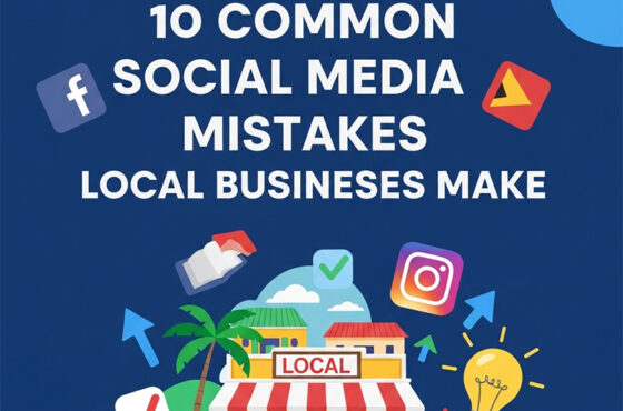 Some common mistakes small local businesses often make with their social media presence and advertising, along with brief tips on how to avoid them: